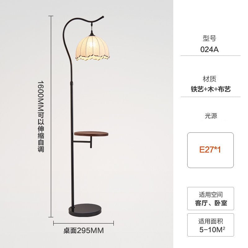 Medieval style floor lamp living room sofa beside wabi-sabi style classy study bedroom storage all-in-one atmosphere bedside lamp