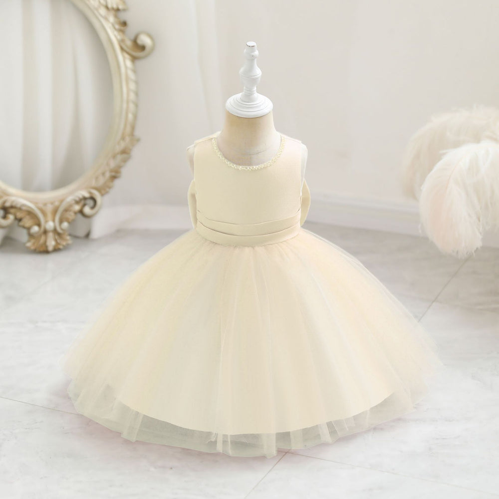 children's clothing, kids' formal dresses, solid color princess dresses, baby's first birthday butterfly dress, baby dress