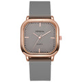 New silicone strap fashion rose gold watch for women, student style, middle and high school students, square quartz men's watch - wholesale