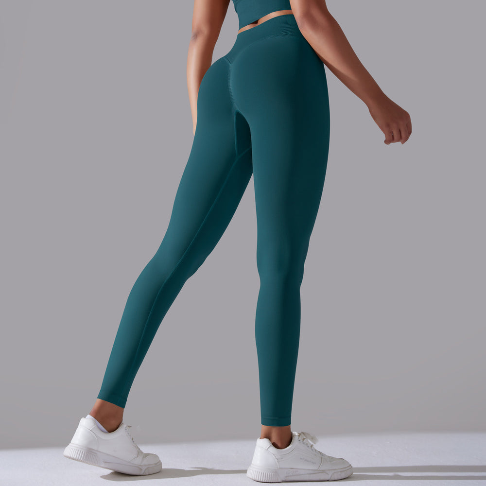 fashion seamless pure color cross back sports bra vest yoga suit running fitness three-piece set