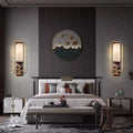 New chinoiserie  thin led wall lamp 3-5㎡ modern casual dining room bedroom aisle lamp tv background wall