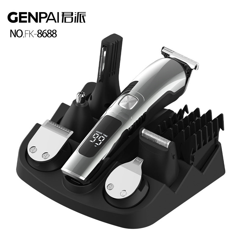 Household electric hairdressing electric clipper engraving suit multi-function full body washable shaving head electric clipper wholesale