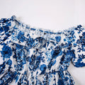 cross-border listing: new  women's original elegant chic one-shoulder long sleeve floral top