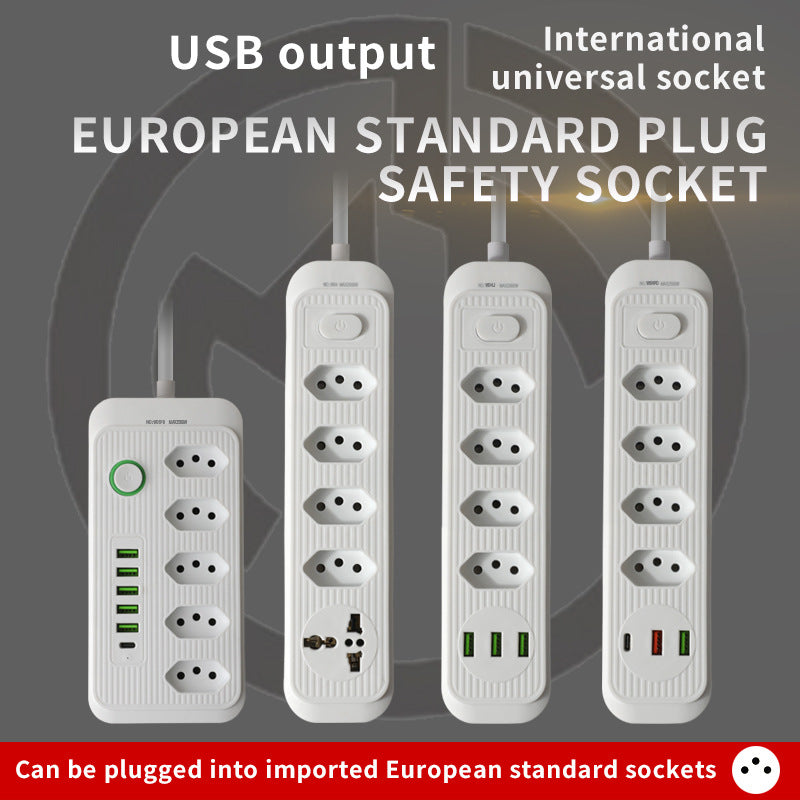 3-position 4-position 5-position socket usb power strip power strip brazilian socket south american socket paraguay socket