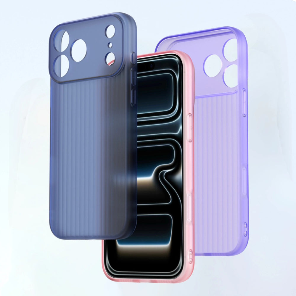 Corrugated tpu soft shell suitable for iphone16 mobile phone case 17pro large window design anti-fingerprint all-inclusive protective case