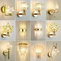 Hotel light luxury crystal bedside wall lamp  new internet celebrity corridor aisle bedroom entrance wall background wall lamp