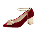 Stunning strappy wedding shoes for women, 2024 new collection, high-end xiuhe dress bridal shoes, comfortable red high heels