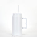 Amazon 50oz large capacity handle thermos cup 304 stainless steel car cup with straw portable ice cup