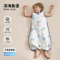Baby sleeping bag summer thin gauze bamboo cotton kids one-piece vest baby anti-kick quilt