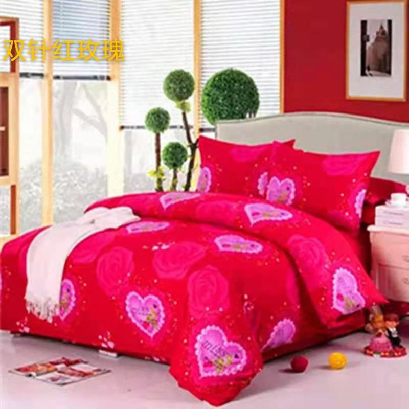 Korean style lace duvet cover, king size 220*240cm, princess duvet cover, student dorm single duvet cover, cartoon wedding bedding