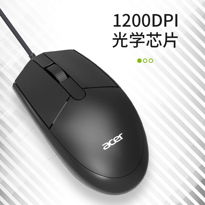 Acer wired mouse omw910 office business mouse notebook desktop computer usb wired mouse