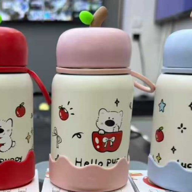 Trendy & cute apple cartoon kids' thermos - 316 stainless steel, high-style design, portable water bottle for boys & girls