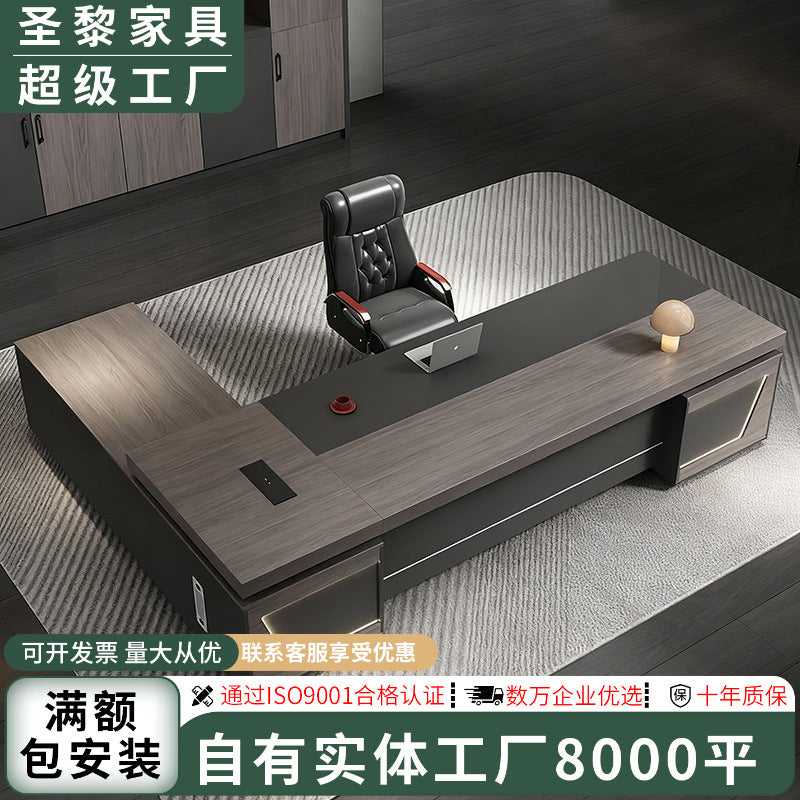 Saint li new chinoiserie executive desk elegant president desk boss desk modern casual office furniture manager desk and chair