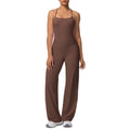 Ready-to-ship cross-border seamless double-sided nylon bra & leggings set - wide leg yoga outfit for running and fitness (two-piece)