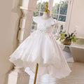 Amazon in stock girls' children's dress satin children's day tail runway princess dress girls' dress cross-border children's clothing