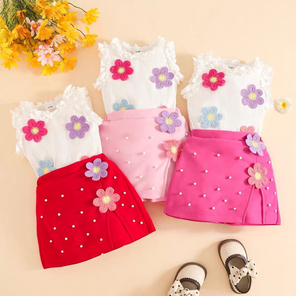 foreign baby short-sleeved clothes two-piece set