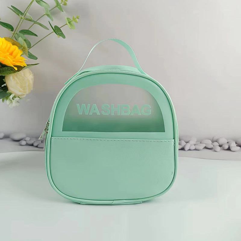 PU waterproof portable toiletries cosmetic bag ins high value large capacity portable cosmetics storage travel toiletries bag