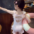 Baby girl swimsuit, one and a half years old, summer  new style, fashionable princess one-piece quick-drying swimsuit