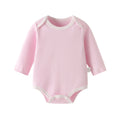 Baby romper, spring and autumn triangle crawl long sleeves, male and female baby cotton 0-1 years old jumpsuit, girl butt wrap