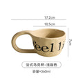 Simple stylish ceramic drinking cup office afternoon tea good-looking milk coffee cup breakfast cup stylish good-looking