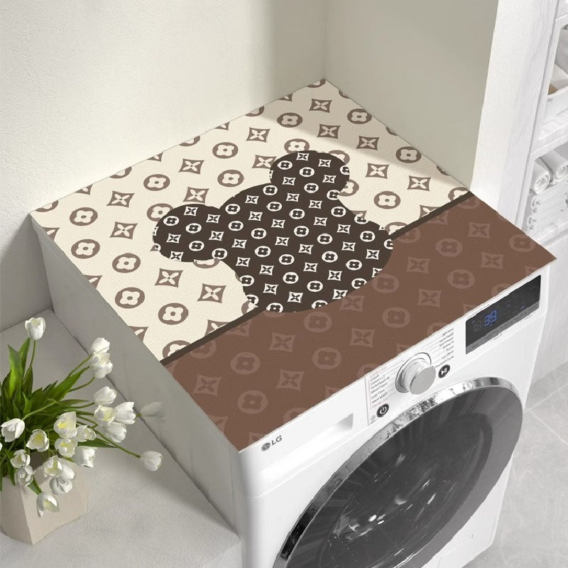 Washing machine cover, refrigerator dust cover, waterproof sun protection cover, coffee table bedside table, no-wash leather mat