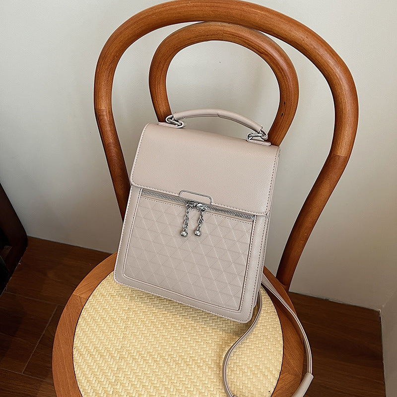 Cross-border new fashion trendy solid color women's handbag large capacity Korean version high-end niche shoulder messenger bag