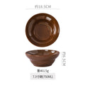 Vintage aesthetic ceramic rice & dessert bowl - high-end tableware for restaurants & hotels - fruit salad, snack, and breakfast bowl