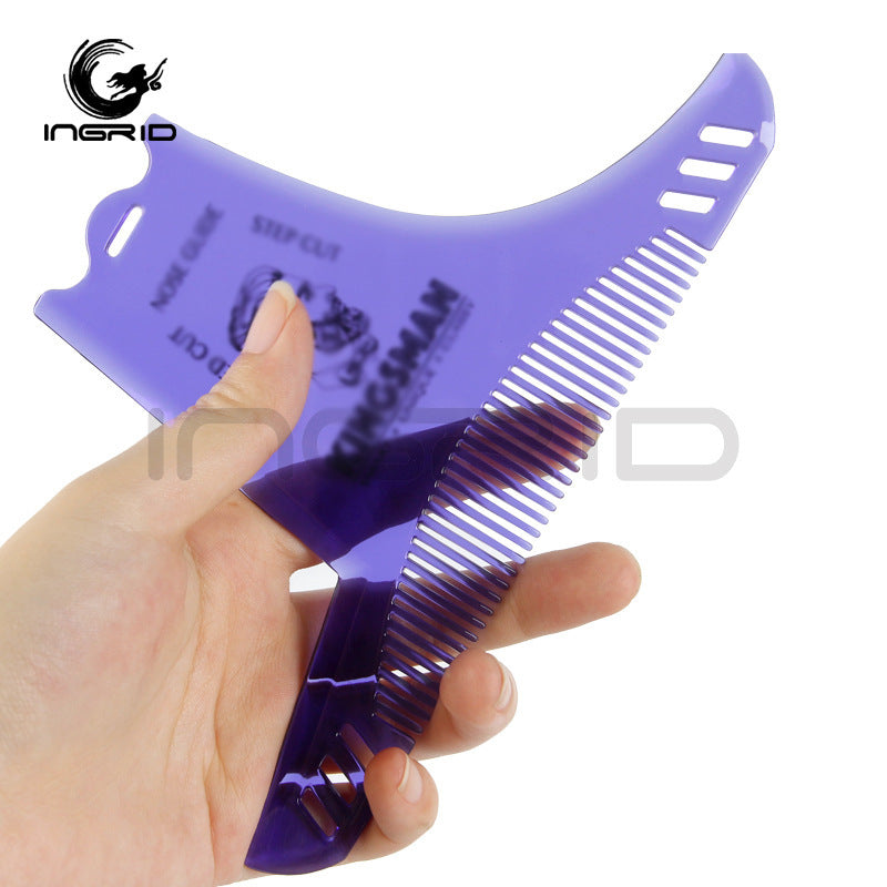 Men's Repair Beard Comb Sideburns Beard Trim Contour Tool Styling Comb Hair Template Comb
