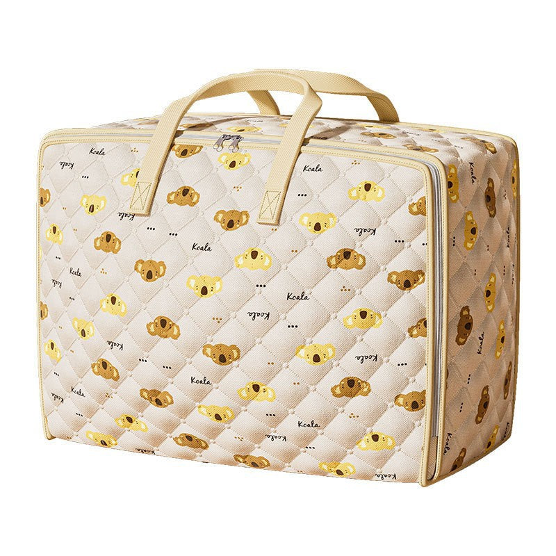 Non-woven koala clothes storage moving bag quilt storage bag travel household fabric finishing storage bag