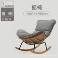 Rocking chair recliner lazy sofa adult sleepable casual balcony rattan sofa chair 2025 new leisure chair