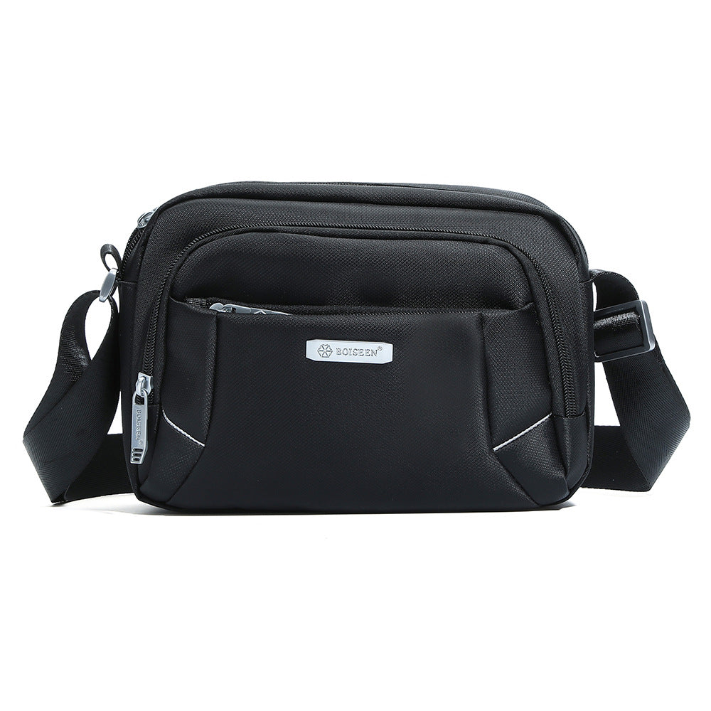 Boiseen new men's satchel  casual waterproof nylon messenger bag large-capacity men's shoulder bag wholesale