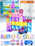 4d iridescent diamond-cut neon city lights - 52 pieces / includes car mount