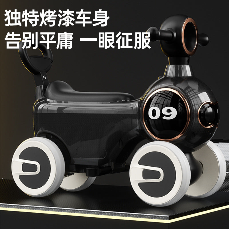 New children's scooter, music and light baby can take  1-4 years old four-wheeled boys and girls scooter