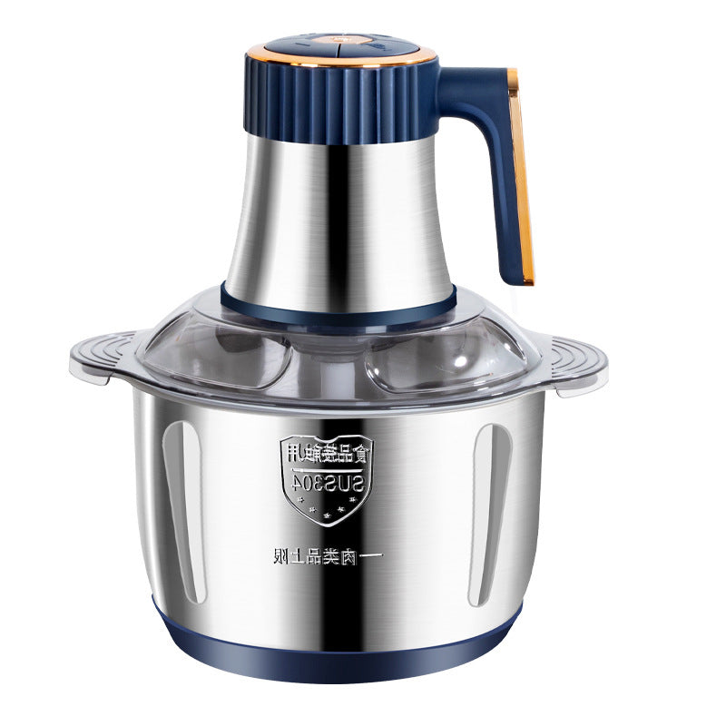 Household stainless steel meat grinder, multi-functional food processor, cross-border vegetable grinder, household meat grinder, high-power meat grinder