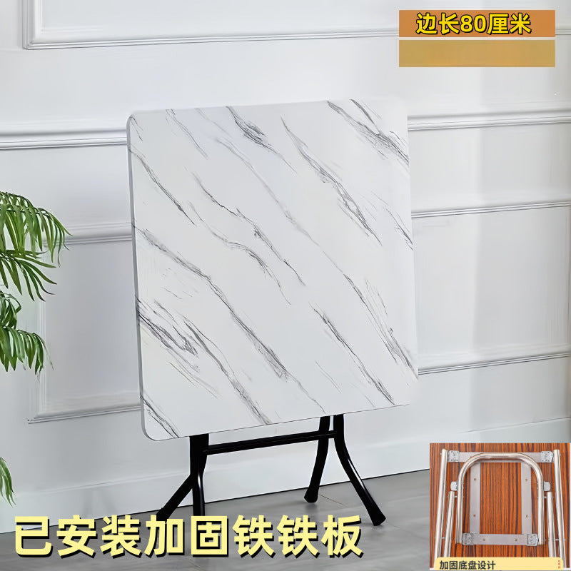 Rental house square foldable dining table stall for home dining table mahjong table for home square table simple foldable table
