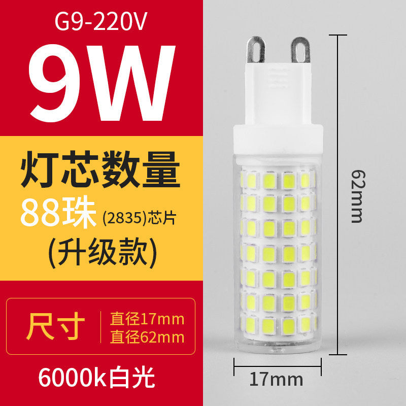 Led g4 bulb - super bright pin-in-pin led light source - small light bulb g9 crystal lamp corn bulb 220v