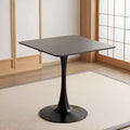Household medieval style dining table milk tea shop commercial coffee table reception negotiation table slate tulip square table coffee table