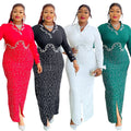 Fashion african plus size women's clothing hot diamond stand collar hip skirt  independent station elegantelegance style dress