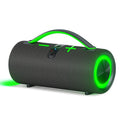 New wireless bluetooth speaker - outdoor fabric waterproof portable subwoofer with rgb lighting - gaming audio
