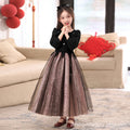 Ready-to-ship children's formal dresses, new  christmas princess dresses for girls, autumn and winter tutu skirts, halloween costumes