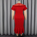 Summernew arrivalpatchworkpure colordress mesh laceelegant waist bag hip mermaid dressdresses