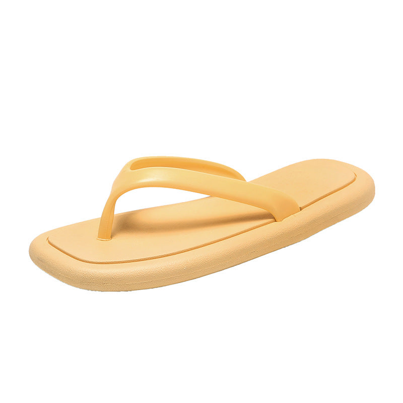 Women's flip-flops summeroutwearins style popularfashionnon-slipdeodorizing filter beach thick soleplaid sandals women