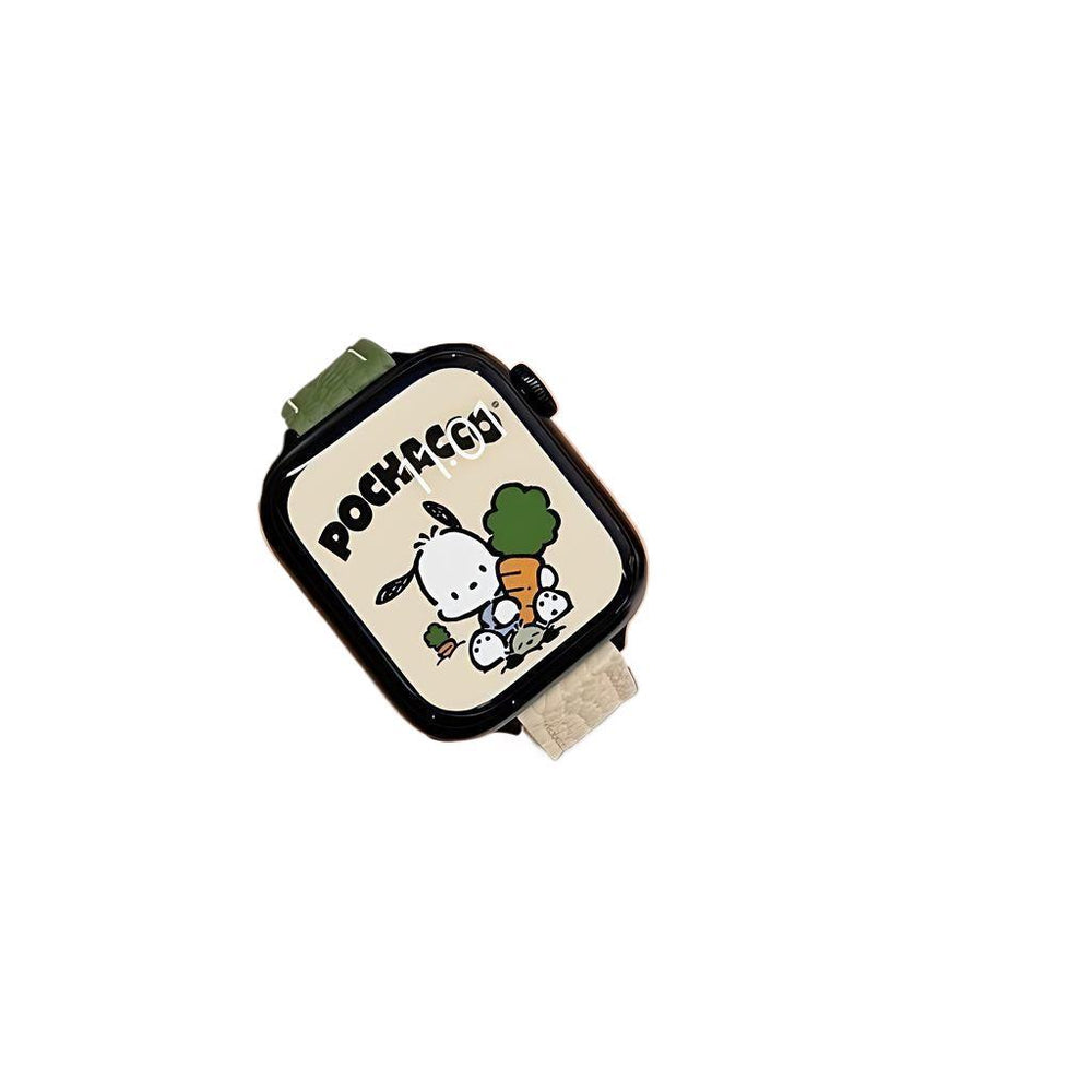 Huaqiangbei smartwatch for women - nfc, heart rate monitoring, bluetooth calling, magnetic leather strap, couple's sports band