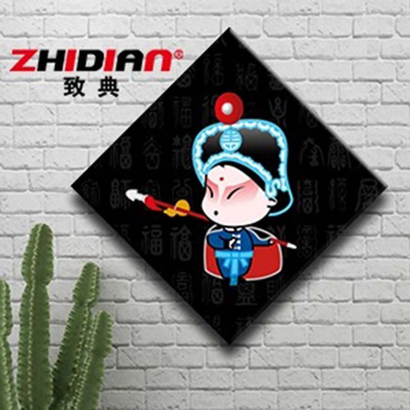 Hotel wall decoration paintings Peking Opera character murals Restaurant noodle shop wall creative catering Hot pot shop box hanging paintings