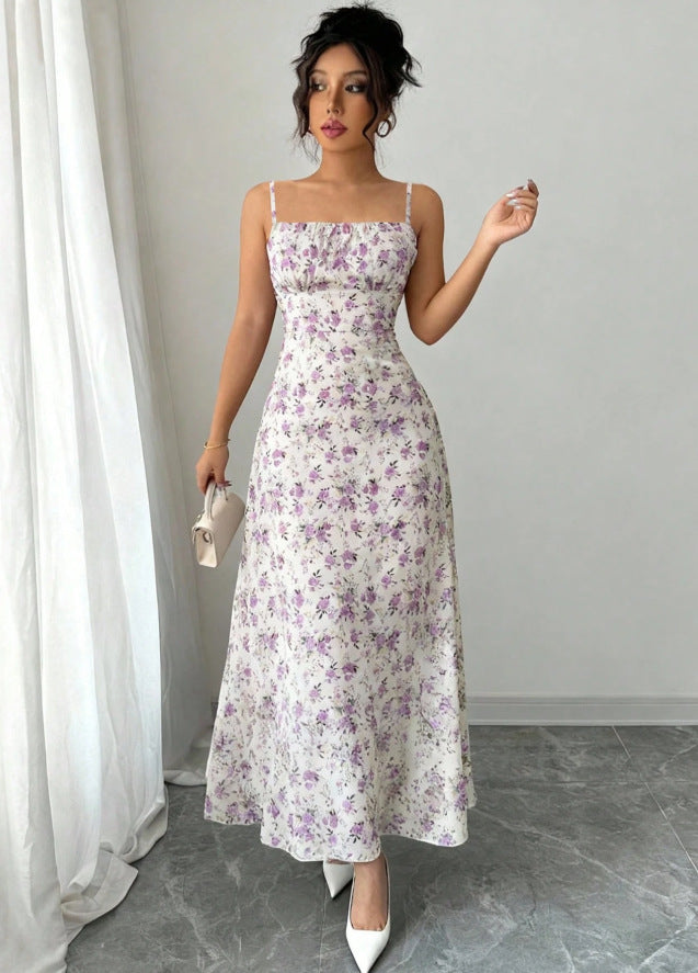 european and american summer new arrivals: french chic elegant camisole dress