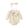 Newborn baby autumn clothes long sleeve romper - cute long sleeve pure cotton bodysuit for baby girls