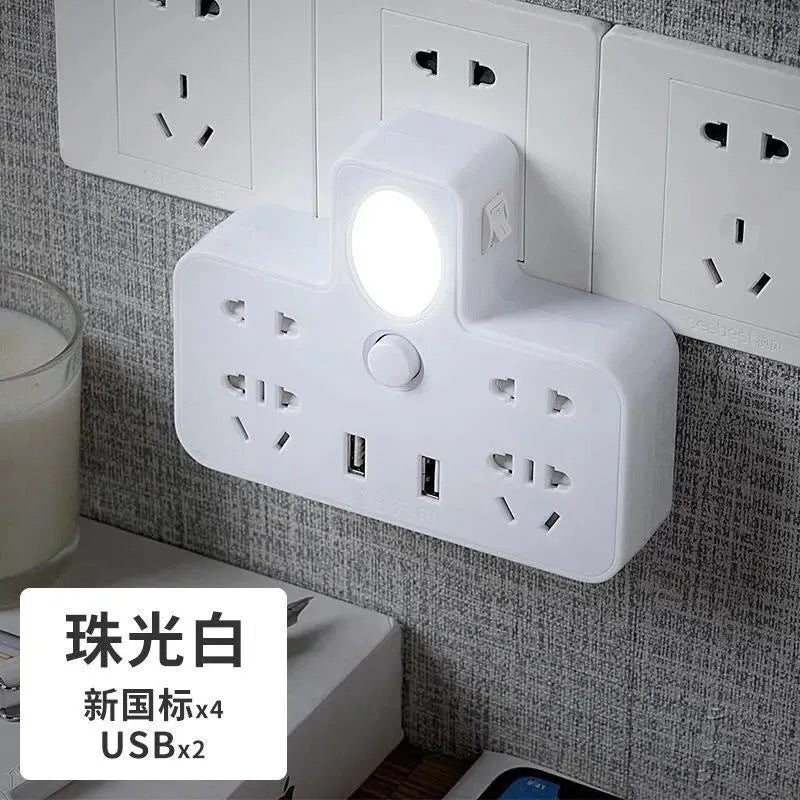Multi-outlet power strip with usb ports - home use, cordless, multi-purpose power strip