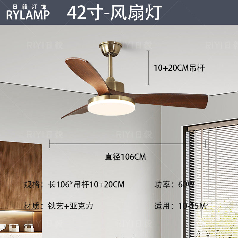 Wabi-sabi retro piano living room ceiling light walnut pattern medieval designer Japanese rectangular living room main light