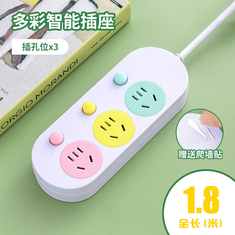 Multi-outlet power strip with usb charging ports - wall socket extension cord for home use