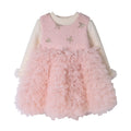 【custom wholesale】girls' dress  winter pink children's performance princess dress toddler & little girl formal gown trendy